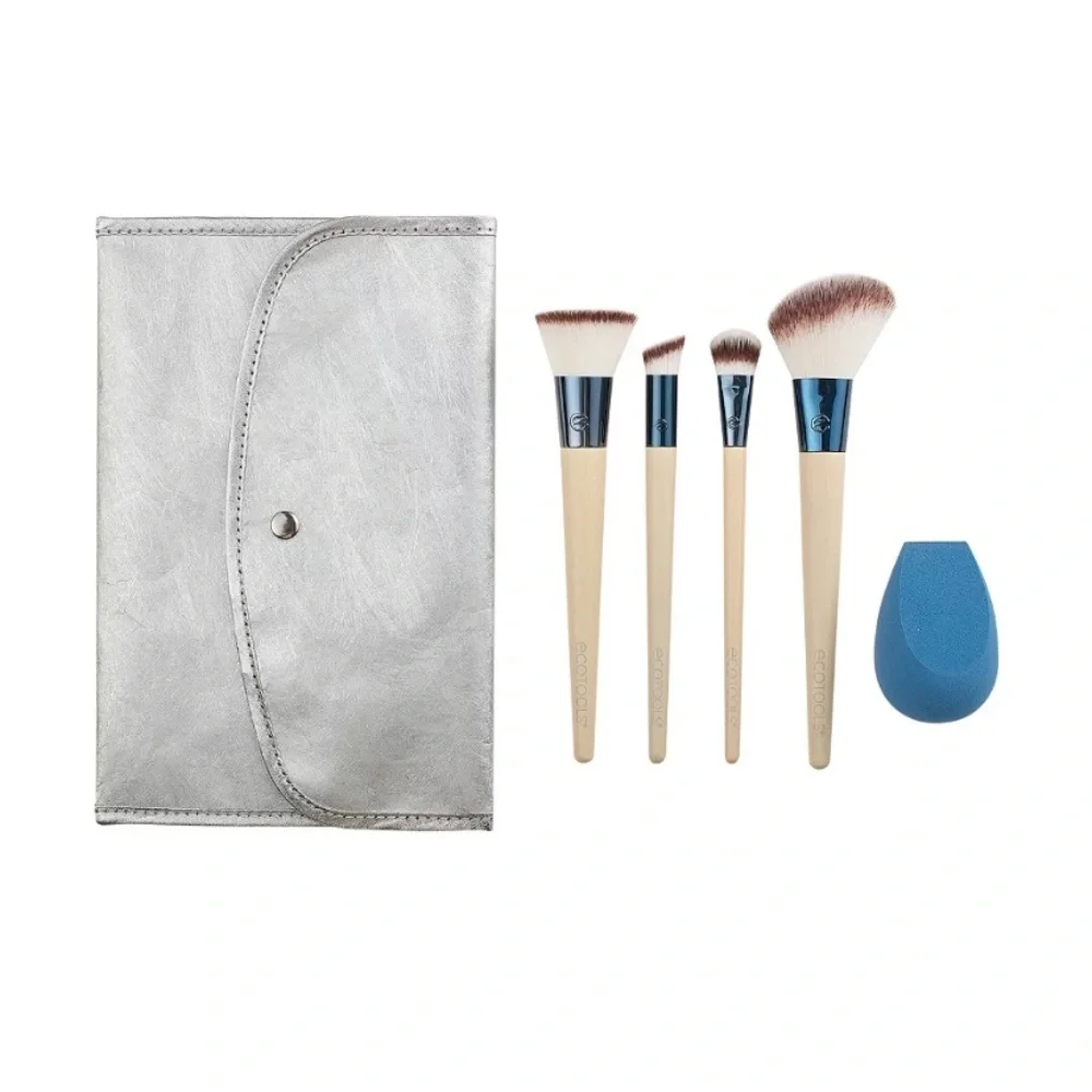 ECOTOOLS Glow On-The-Go 6-Piece Holiday Kit NWT